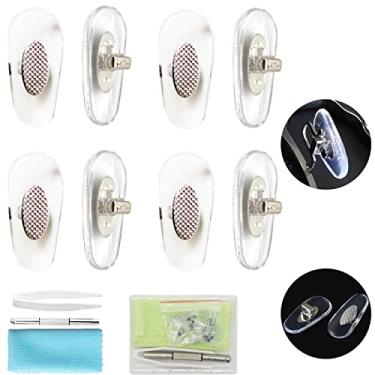 Imagem de Almofada de nariz de óculos antiderrapante melhorada almofada de nariz macia kit de reparo de óculos micro chave de fenda pinça aviador RB30xx (plugue RB)