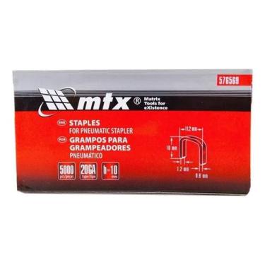 Imagem de 2X Grampo 10Mm 5000 Und Para Grampeador Pneumático Mtx