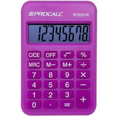 Imagem de Calculadora de Bolso 8 Digitos Rosa - ELGIN