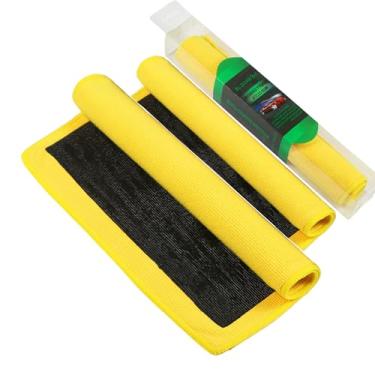 Imagem de ACEGRE Pacote com 2 toalhas de argila com detalhes automáticos, toalha de barra de argila fina para detalhes automáticos, remove pulverização excessiva e contaminantes da pintura do carro, vidro