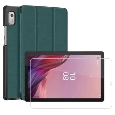 Imagem de Capa Couro + Película Vidro Para Lenovo Tab M9 - 9 Tb-310Xu