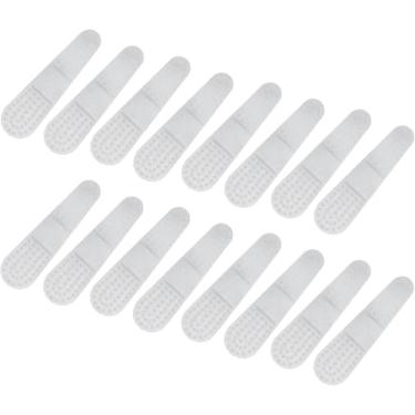 Imagem de 100 Peças de cabide de roupas transparentes Alças de borracha antiderrapante Cabides transparentes para roupas para cabides de plástico de madeira Lojas domésticas Usecs (Style B)