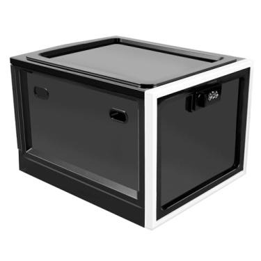 Imagem de LCZNXJJY Caixa grande com trava para itens pessoais, caixa bloqueável de 9 litros com trava de combinação, caixa de remédios empilhável para armário de escritório comida/lanche/medicamentos/telefone