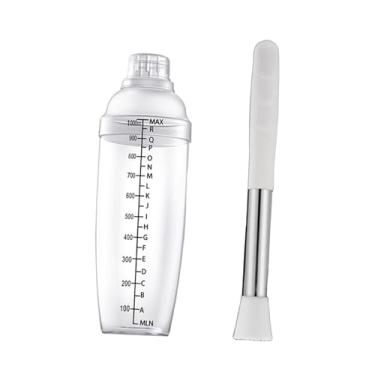 Imagem de Ｂｅｓｇａ Conjunto de coqueteleira para chá, coqueteleira para coqueteleira, utensílios para fazer chá com leite, à prova de vazamentos, com socador, misturador, 1000 Ml