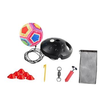 Imagem de Colaxi Equipamento de treinamento de futebol solo para competição ao ar livre, mãos livres, treino solo para jovens, crianças e adultos, treino de chute de, Style B