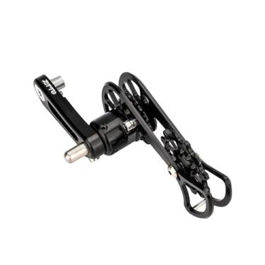 Imagem de KiBcsLic Tensor de corrente de velocidade única em liga de alumínio, portátil, leve, acessórios de reposição para reparo de bicicletas ao ar livre, Preto