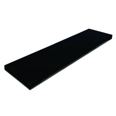 Imagem de Prateleira Simples Preta 20X15 cm Com Suporte Em Mdf