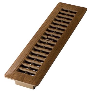 Imagem de Grau de decoração 5 cm por 30,5 cm de registro de piso de plástico, Tan Mahogany