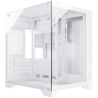Imagem de Gabinete Gamer Aquario Clarity Branco Lateral Vidro Fortrek