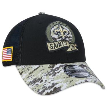 Imagem de Boné 9Forty New Orleans Saints Salute To Service 2022 Trucker Aba Curva New Era Masculino-Masculino