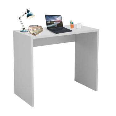Imagem de Escrivaninha 100% MDF Mesa 90cm x 45cm Home Office Branco