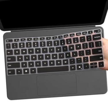 Imagem de Capa de teclado para Microsoft Surface Laptop 2025 Copilot+ PC 33.0 cm Snapdragon X Plus, Surface Pro 2-em-1 2025 30.5 cm teclado protetor pele preta