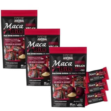 Imagem de Doce Fit Maca Bite Banana com Maca Red Zero Adição de Açúcar Color Andina 90un