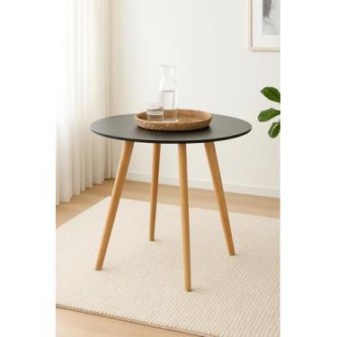 Imagem de Mesa De Jantar Redonda Leda 90cm Preta