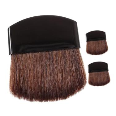 Imagem de Mini pincel de maquiagem em pó plano – Pincel de base pincel compacto para viagem para mulheres