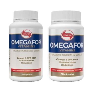 Imagem de Kit 2X: Omegafor Vitamins Vitafor 120 Cápsulas