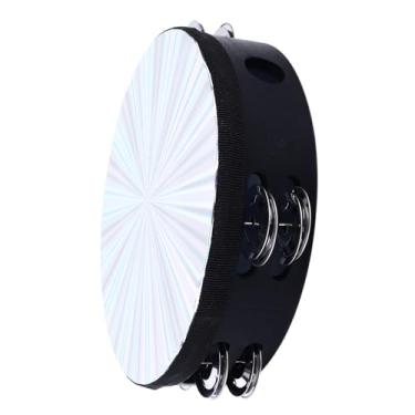 Imagem de XUXHOU Jingles de Percussão Portáteis de Pandeiro Duplo de 8 Polegadas para Material ABS de Desempenho de karaokê