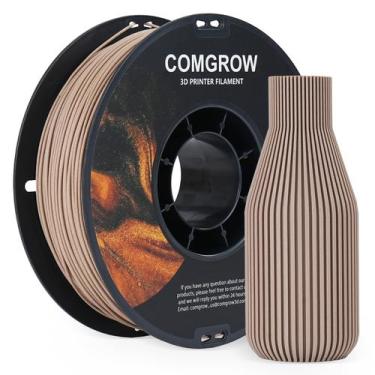 Imagem de Filamento de impressão 3D Comgrow Wood 1,75 mm cinza claro 1 kg
