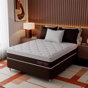 Imagem de Colchão Viúva Sigma Flow Misto (23x128x188) Marrom e Branco