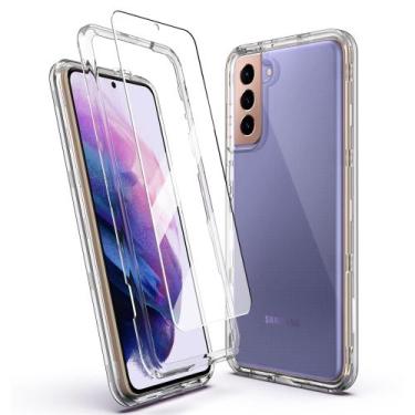 Imagem de Capa para celular KIOMY Galaxy S21+ 3 em 1 transparente à prova de cho