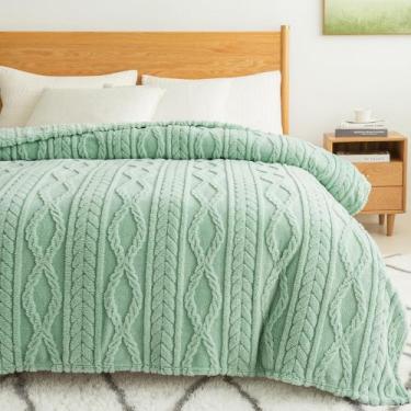 Imagem de Cobertor COOVA Sherpa Queen 229x229 cm Soft Cozy Plush