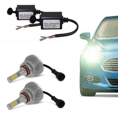 Imagem de Kit De Farol Lanterna Automotivo Led H8 Branca Headlight