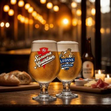 Imagem de Jogo de Taças de Vidro para Cerveja Beer Master Rótulo 380ml, 2pcs Ruv
