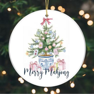 Imagem de Enfeites de Natal Chinoiserie Chinoiserie Azul e Branco para Decoração de Árvore de Natal Decorações para Quarto de Casa