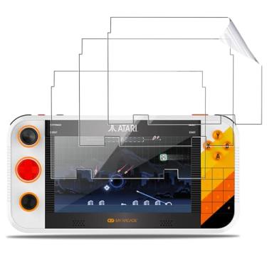 Imagem de NOUKAJU [Pacote com 3] Protetor de tela para My Arcade Atari Gamestation Go, película protetora HD, dureza 6h, arranhões, anti-impressão digital, película protetora para Atari Gamestation Go (não