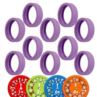Imagem de Shakven Organizador de giradores manuais, capas de brinquedos giratórios - Silicone Travel Fidget Case Multiplicação Fidget Toy Case - Os brinquedos sensoriais macios da inquietação cobrem o caso do