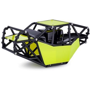 Imagem de RC Roll Cage Rock Buggy Body Shell Nylon Chassis Kit for 1/10 Axial SCX10 ll 90046 UTB10 Crawler Car Upgrade Parts (Green)