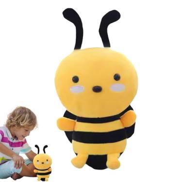 Imagem de Pelúcias de Abelha, Pelúcia de Abelha | desenhos animados almofada | Bee Stuffed Animal Bee Plushie Bonito Boneca de Brinquedo Realista de Desenho Animado para Crianças Namorada 8 Polegada
