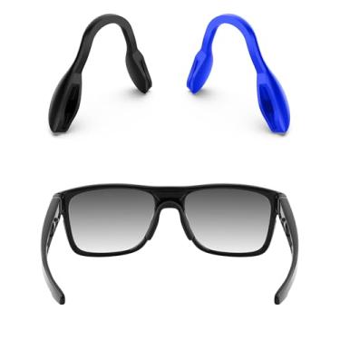 Imagem de ToughAsNails 2 peças de almofadas de nariz de substituição de ajuste padrão para óculos de sol Oakley Targetline OO9397/Targetline Asian Fit OO9398 preto e azul escuro