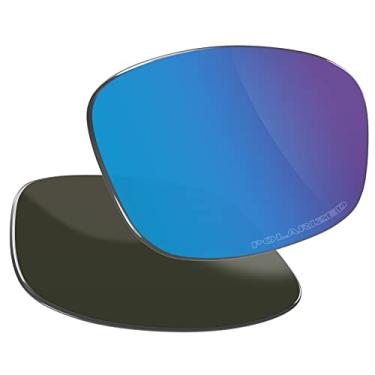 Imagem de Vaep Lentes de reposição de policarbonato para óculos de sol Oakley Fives Squared OO9238 - Azul gelo polarizado