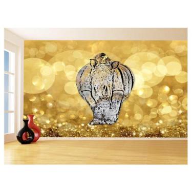 Imagem de Papel De Parede 3D Animais Pop Art Rinoceronte 3,5M Pxa523 - Você Deco