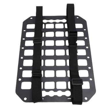 Imagem de Generic Painel de Armazenamento de Pista L de Alumínio, Painel Molle Traseiro do Assento de Carro para Organizador Traseiro do Assento de Carro Com Vários Furos para Ferramentas,