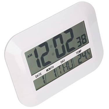 Imagem de Phefop Despertador Eletrônico Com Display Grande, Temperatura Em Tempo Real, Configurações de Alarme Duplo para Casa e Escritório