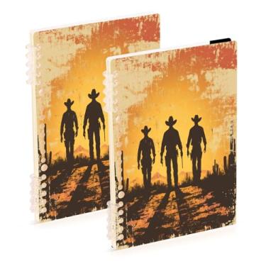 Imagem de Burbuja Cadernos com nome, papel pautado universitário A5 com 60 folhas, fichário para escritório, 2 unidades