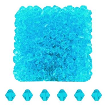 Imagem de Mandala Crafts Contas de cristal bicone turquesa de 6 mm – 500 contas de vidro facetadas para fabricação de joias, suprimentos de contas, artesanato DIY, pulseiras, colares, brincos e contas