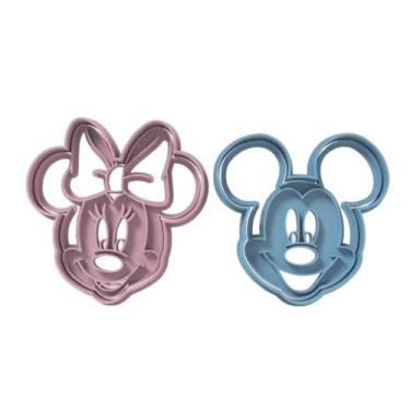 Imagem de Cortador Biscoito Molde Forma MICKEY MINNIE Marcador Carimbo Pasta Ame