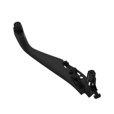 Imagem de Capa de acabamento da maçaneta interna da porta dianteira e traseira esquerda e direita, compatível com BMW Série 5 M5 G30 G31 F90 2017 2018 2019 2020 2021 51417438521(Black Front Right)