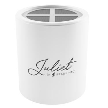 Imagem de O filtro de substituição JULIET para cabeça de chuveiro - Filtro de chuveiro de alta pressão de luxo - remove impurezas para cabelos e pele mais saudáveis - reduz a quebra do cabelo, secura e