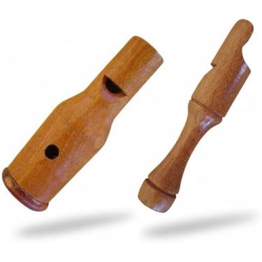 Imagem de Apito Inhambu Açu 09 + Apito Jaó 30 Pios em madeira profissionais