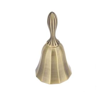 Imagem de AUNMAS Sino de Mão para Bar Criativo, Sino de Jantar Em Liga de Zinco para Serviço de Restaurante de Hotel de Casamento, Som Alto e Claro para Sala de Aula, Meditação Tibetana, Igreja, Escola,