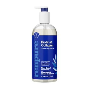 Imagem de Renpure Xampu de beleza, biotina e colágeno à base de plantas, 700 ml