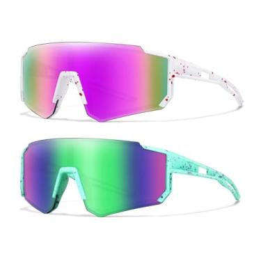 Imagem de Óculos de Sol Infantil UV400 Esportivo Ciclismo MTB Bicicleta Unissex