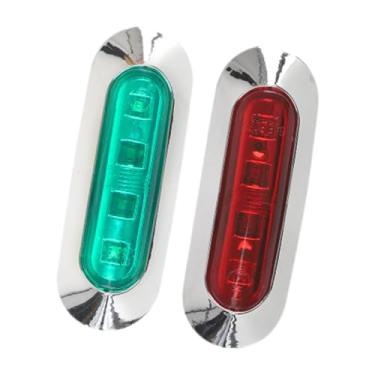 Imagem de Generic Conjunto de 2 Luzes Indicadoras Laterais para Caminhão com 4 LEDs, Acessório Premium à Prova d'Água de Alto Desempenho
