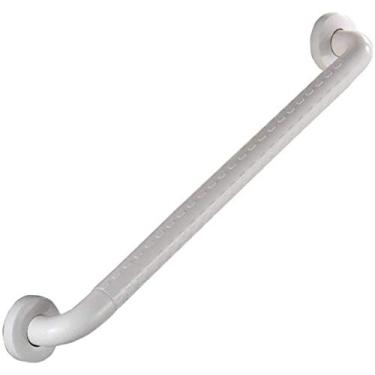 Imagem de CZCZC Toalheiro com alça de banho, corrimão, seguro, corrimão, escada, banheiro, corrimão, banheira, suporte para chuveiro, apoio de braço de segurança (branco 67 cm)