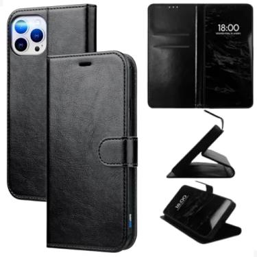 Imagem de [GL CASES] Capa iPhone 14 Pro Max Capinha Apple iPhone 14 Promax Carteira Flip Couro Sintético Com Suporte De Mesa Para Celular Com Porta Cartão