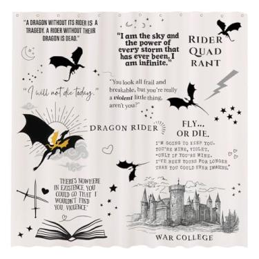 Imagem de Funnytree Cortina de chuveiro Book Loves Dragon Wing 183 cm x 183 cm - Tecido impermeável para decoração de banheiro para mulheres, irmãs, adolescentes, filhas, fãs, durável, fácil de cuidar, lavável